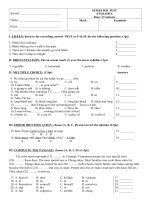 Đề thi HKII  trường THCS võ văn tần 