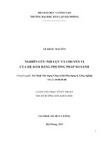 Nghiên cứu nội lực và chuyển vị của hệ dầm bằng phương pháp so sánh (Luận văn thạc sĩ)
