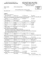 ĐỀ KSCL lớp 12 THPT QUỐC GIA năm 2017   môn hóa (1) 