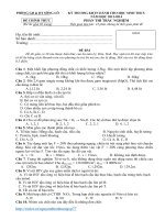 Đề HSG TN KHTN huyện sông lô 2013 2014 