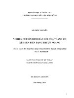 Nghiên cứu ổn định đàn hồi của thanh có xét đến biến dạng trượt ngang (Luận văn thạc sĩ)