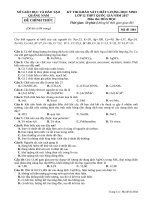 ĐỀ KSCL lớp 12 THPT QUỐC GIA năm 2017   môn hóa (2) 