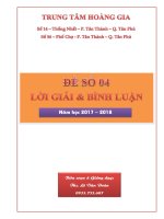 TỔNG HỢP ĐỀ ÔN THI THPT QUỐC GIA MÔN TOÁN CÓ ĐÁP ÁN GIẢI CHI TIẾT