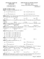 ĐỀ KIỂM TRA môn TOÁN 11 năm 2015 2016 (15) 