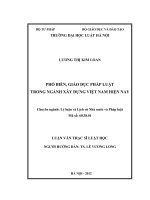 Phổ biến, giáo dục pháp luật trong ngành xây dựng việt nam hiện nay  