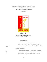 Báo cáo mô phỏng cấu kiện điện tử trên phần mềm Multisim