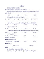 Các dạng đề thi toán lớp 3