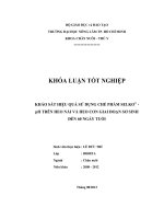 KHẢO SÁT HIỆU QUẢ SỬ DỤNG CHẾ PHẨM SELKO®  pH TRÊN HEO NÁI VÀ HEO CON GIAI ĐOẠN SƠ SINH ĐẾN 60 NGÀY TUỔI