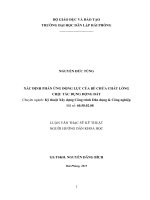 Xác định phản ứng động lực của bể chứa chất lỏng chịu tác dụng động đất (Luận văn thạc sĩ)