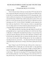 BÀI THU HOẠCH MODULE 19 THCS DẠY HỌC VỚI CÔNG NGHỆ THÔNG TIN