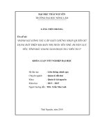 Đánh giá công tác cấp giấy chứng nhận quyền sử dụng đất trên địa bàn thị trấn Yên Thế  huyện Lục Yên  tỉnh Yên Bái giai đoạn năm 2011  2013 (Khóa luận tốt nghiệp)