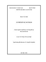 Án phí dân sự sơ thẩm