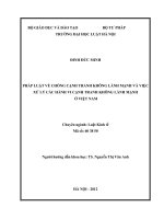 Pháp luật về chống cạnh tranh không lành mạnh và việc xử lý các hành vi cạnh tranh không lành mạnh ở việt nam  