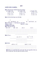 Ôn tập kiểm tra toán lớp 3