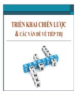Bài giảng Quản lý chiến lược: Triển khai chiến lược và các vấn đề về tiếp thị  Lại Văn Tài