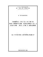Nghiên cứu một số đặc điểm ngoại hình và khả năng sinh sản của gà địa phương Lạc Thủy, Hòa Bình (Luận văn thạc sĩ)