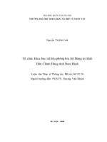 Tổ chức khoa học tài liệu phông lưu trữ Đảng ủy khối Dân Chính Đảng tỉnh Nam Định