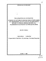 Ap dụng các kỹ thuật sinh học phân tử để nghiên cứu thành phần, cơ cấu loài của ký sinh trùng sốt rét và tính đa hình di truyền của plasmodium falciparum tại tỉnh quảng bình 