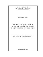 Khảo sát khả năng sản xuất của lợn rừng và lợn rừng lai tại huyện Ngân Sơn, tỉnh Bắc Kạn (Luận văn thạc sĩ)