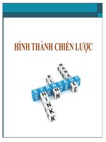 Bài giảng Quản lý chiến lược: Hình thành chiến lược  Lại Văn Tài