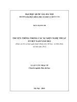Truyền thông trong các sự kiện nghệ thuật ở Việt Nam năm 2012 (Khảo sát 03 sự kiện nghệ thuật Nhiếp ảnh, Đồ họa và Điêu khắc nổi bật năm 2012)