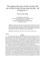 Thử nghiệm tổng hợp và khảo sát tính chất của vật liệu tổ hợp cấu trúc nano sắt điện - sắt từ dạng lõi vỏ