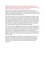 fPlanting trees is very important for the environment