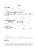 CÁC DẠNG TOÁN LỚP 3