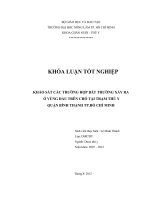 KHẢO SÁT CÁC TRƯỜNG HỢP BẤT THƯỜNG XẢY RA Ở VÙNG ĐẦU TRÊN CHÓ TẠI TRẠM THÚ Y QUẬN BÌNH THẠNH TP.HỒ CHÍ MINH