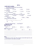 LUYỆN TẬP TOÁN LỚP 3