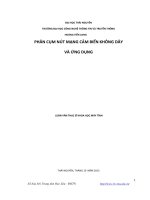 Phân cụm nút mạng cảm biến không dây và ứng dụng (Luận văn thạc sĩ)