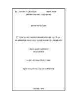 Tố tụng cạnh tranh theo pháp luật việt nam   so sánh với pháp luật cạnh tranh của nhật bản  