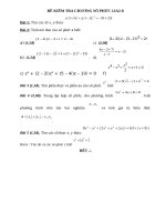 Đề thi học kì 2 Toán 12