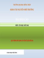 Chuyển đổi hệ tọa độ trong ArcGis