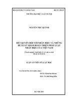 Hết quyền đối với nhãn hiệu và những đề xuất nhằm hoàn thiện pháp luật nhãn hiệu của việt nam  