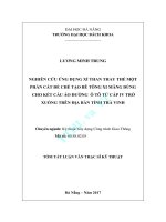 Nghiên   cứu ứng dụng xỉ than thay thế một phần cát để chế tạo bê tông xi   măng cho kết cấu áo đường ô tô từ cấp 4 trở xuống trên địa bàn tỉnh   Trà Vinh