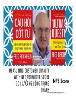 NPS đo lường lòng trung thành