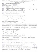 Đề thi thử Toán số 59 2018