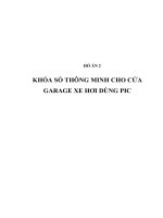 KHÓA số THÔNG MINH CHO cửa GARAGE XE hơi DÙNG PIC (có code và layout)