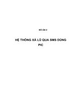 HỆ THỐNG xả lũ QUA SMS DÙNG PIC (có code và layout)