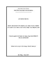 Phân tích đáp ứng động lực học ngẫu nhiên của kết cấu nhà cao tầng chịu tải trọng gió