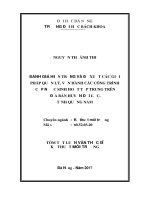 Đánh giá hiện trạng và đề xuất các giải pháp quản lý, vận hành các công trình cấp nước sinh hoạt tập trung trên địa bàn huyện đại lộc, tỉnh quảng nam