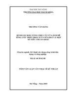 Dánh giá khả năng chịu cắt của dầm bê tông cốt thép theo TCVN