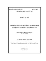 Xác định quyền sở hữu tài sản của vợ chồng trong nền kinh tế thị trường ở việt nam hiện nay  