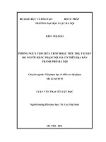 Phòng ngừa tội chứa chấp hoặc tiêu thụ tài sản do người khác phạm tội mà có trên địa bàn thành phố hà nội  