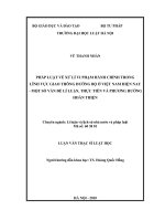 Pháp luật về xử lí vi phạm hành chính trong lĩnh vực giao thông đường bộ ở việt nam hiện nay   một số vấn đề lí luận, thực tiễn và phương pháp hoàn thiện  