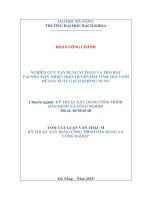 Nghiên cứu tận dụng xỉ than và tro bay tại nhà máy nhiệt điện duyên hải tỉnh trà vinh để sản xuất gạch không nung
