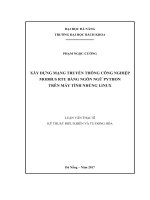 Xây dựng mạng truyền thông công nghiệp Modbus RTU bằng ngôn ngữ Python trên máy tính nhúng Linux