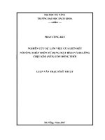 Nghiên cứu sự làm việc của liên kết nối ống thép tròn sử dụng mặt bích và bulông chịu kéo (nén) uốn đồng thời