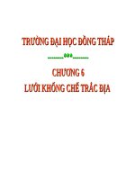 Môn trắc địa chuong 6 luoi khong che TD